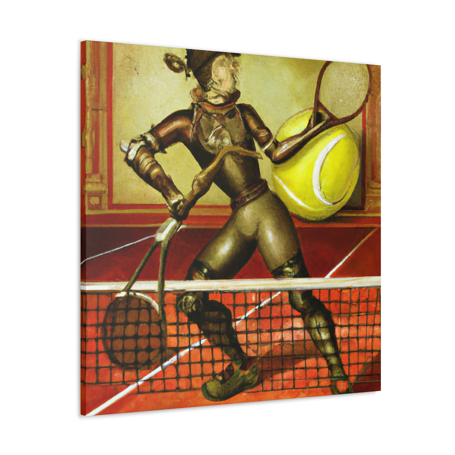 Tennis with Clockwork Gears - Canvas