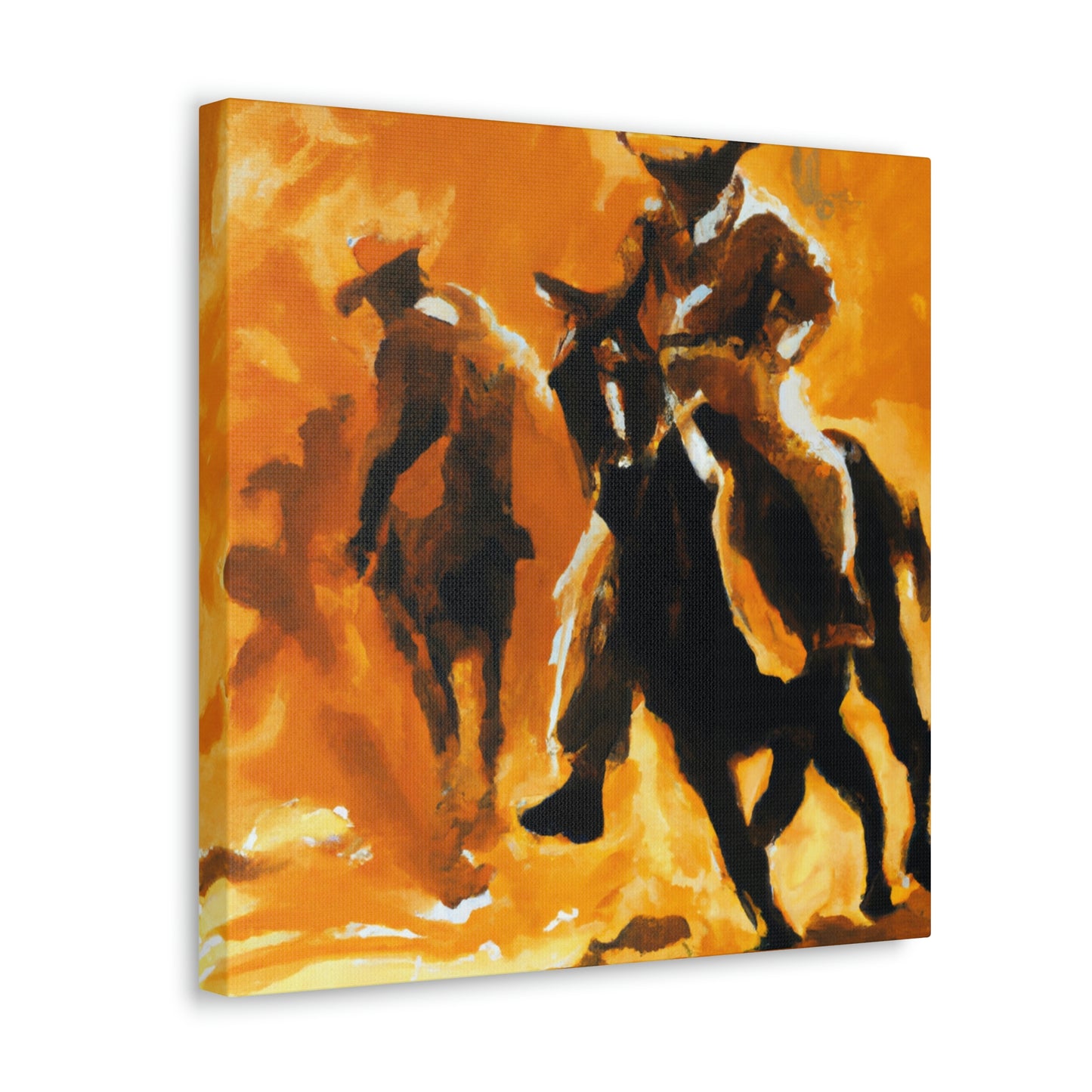 Rodeo Wild West Scene - Canvas