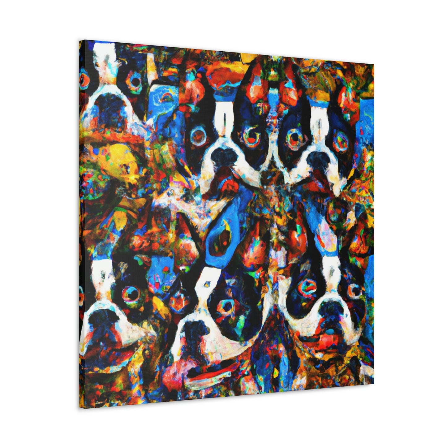 "Boston's Adorable Terrier" - Canvas