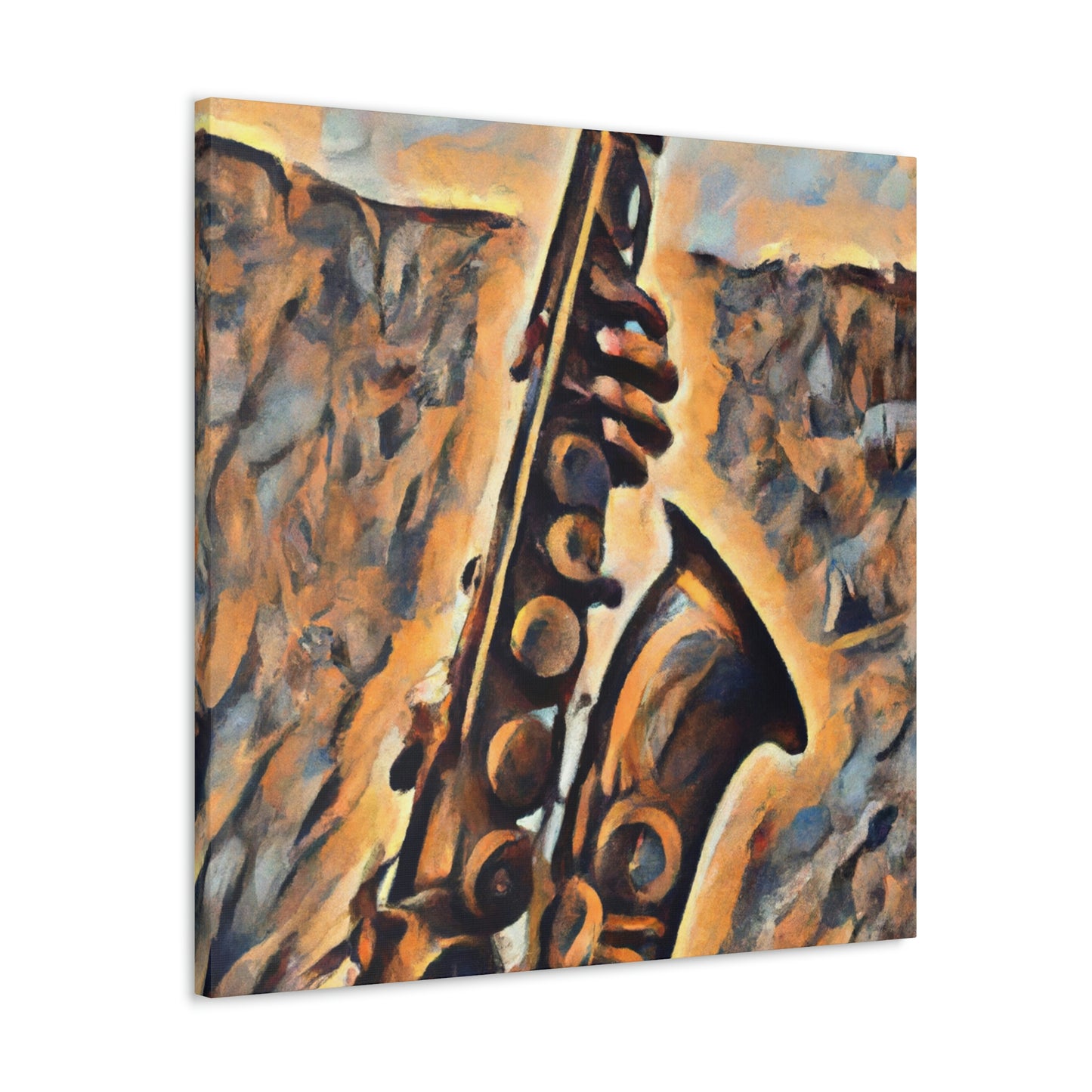 "Saxophone's Sweet Serenade" - Canvas