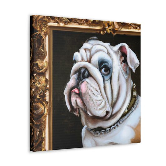 "Bulldog's Majesty Unleashed" - Canvas