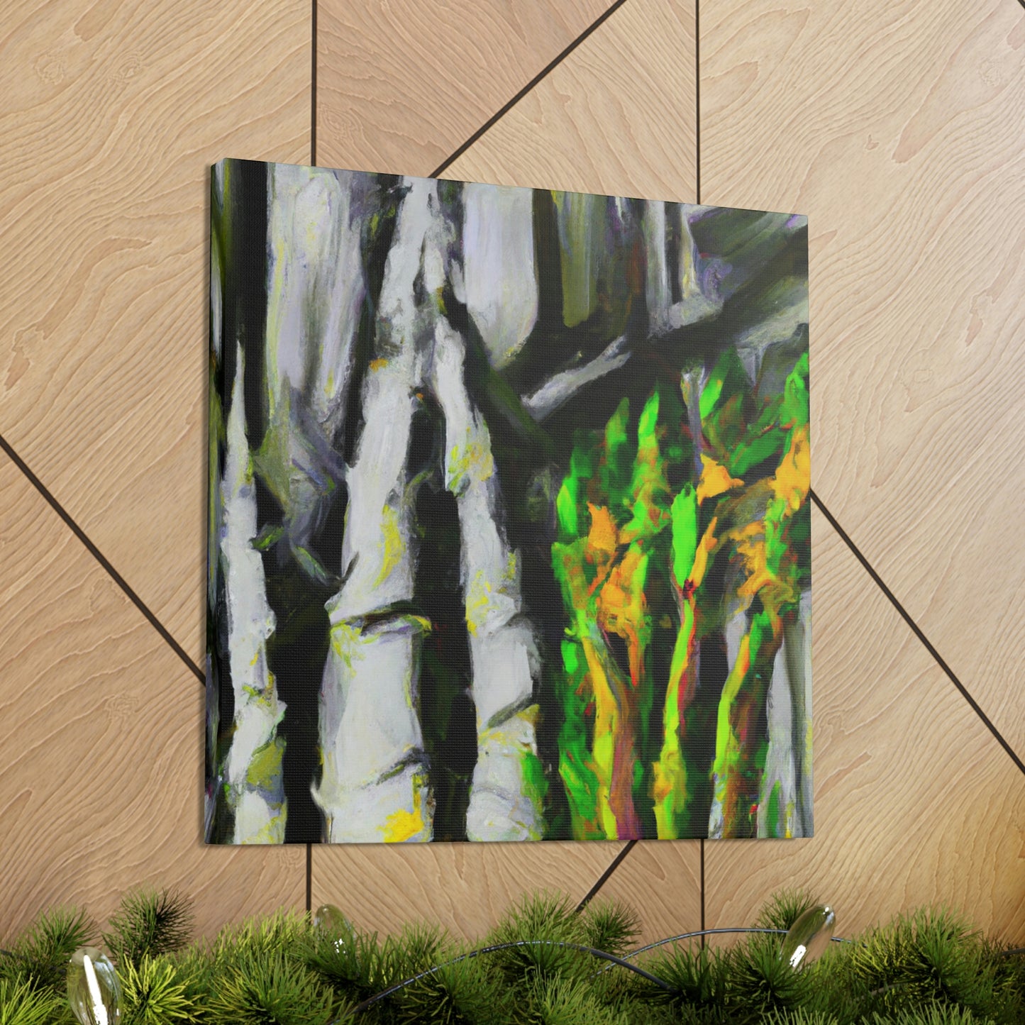 "Asparagus Abstract Expressionism" - Canvas