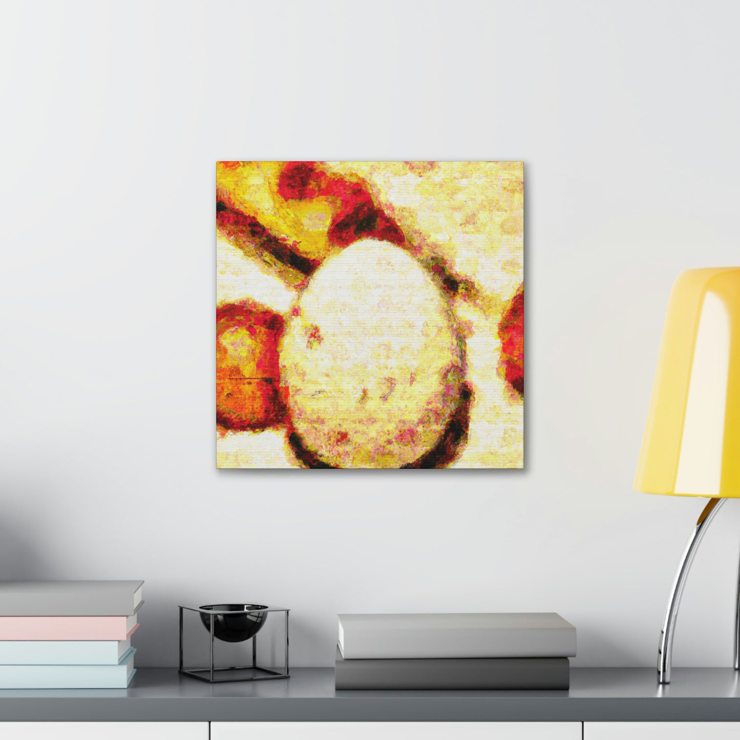 Eggs in Pointillism - Canvas