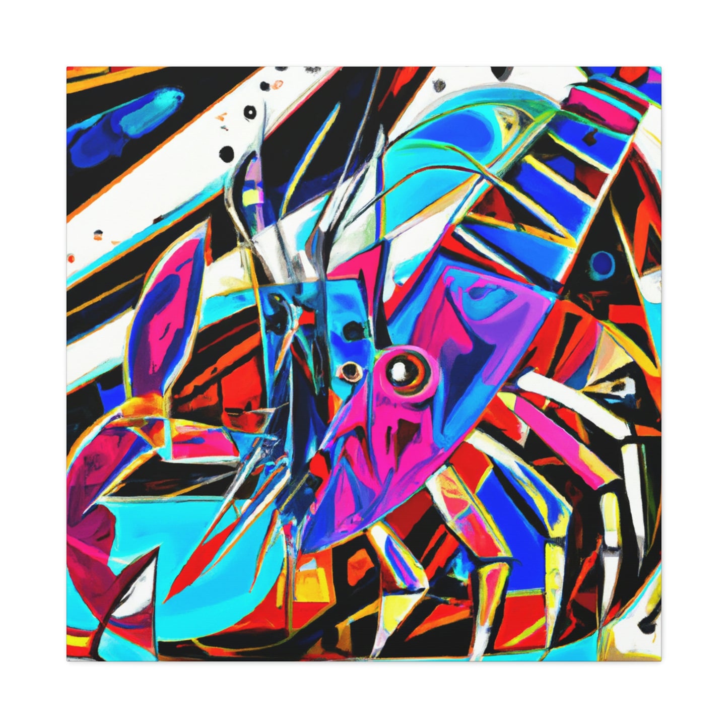 Lobster In Abstraction - Canvas