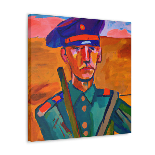 "Warrior with Fauvism" - Canvas