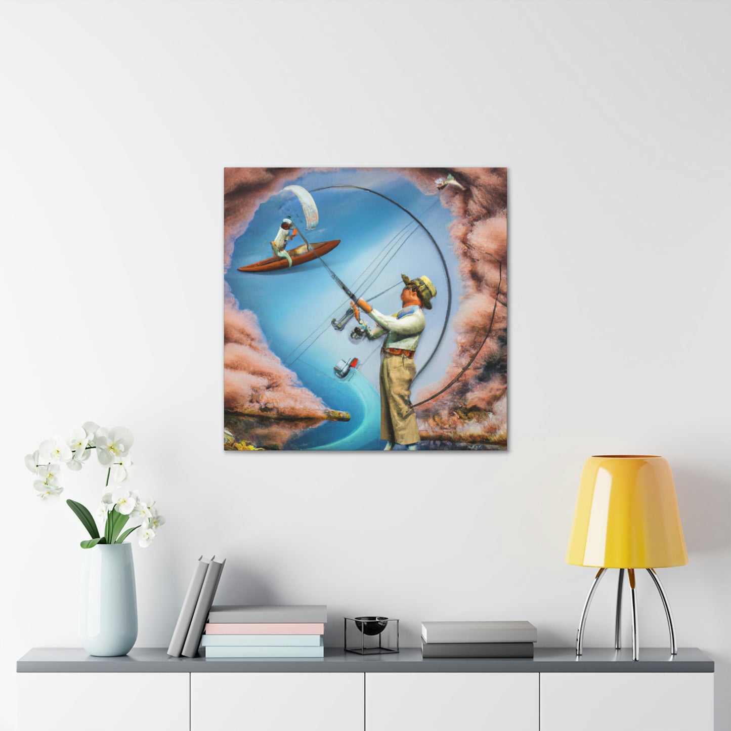 "Fly Fishing Fantasy Dream" - Canvas