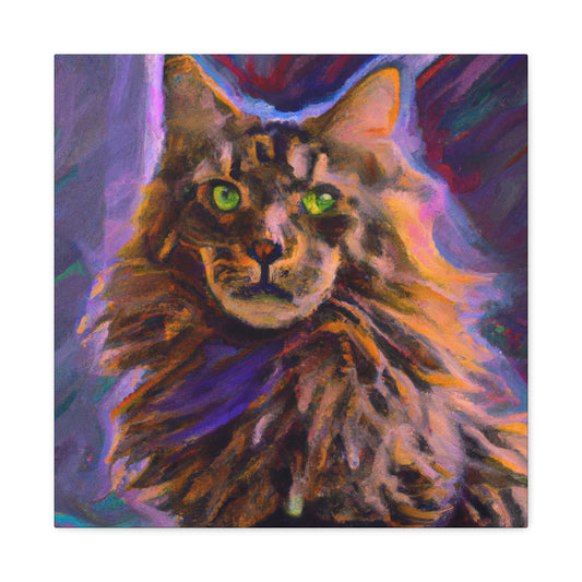 Fur of Maine Coon - Canvas