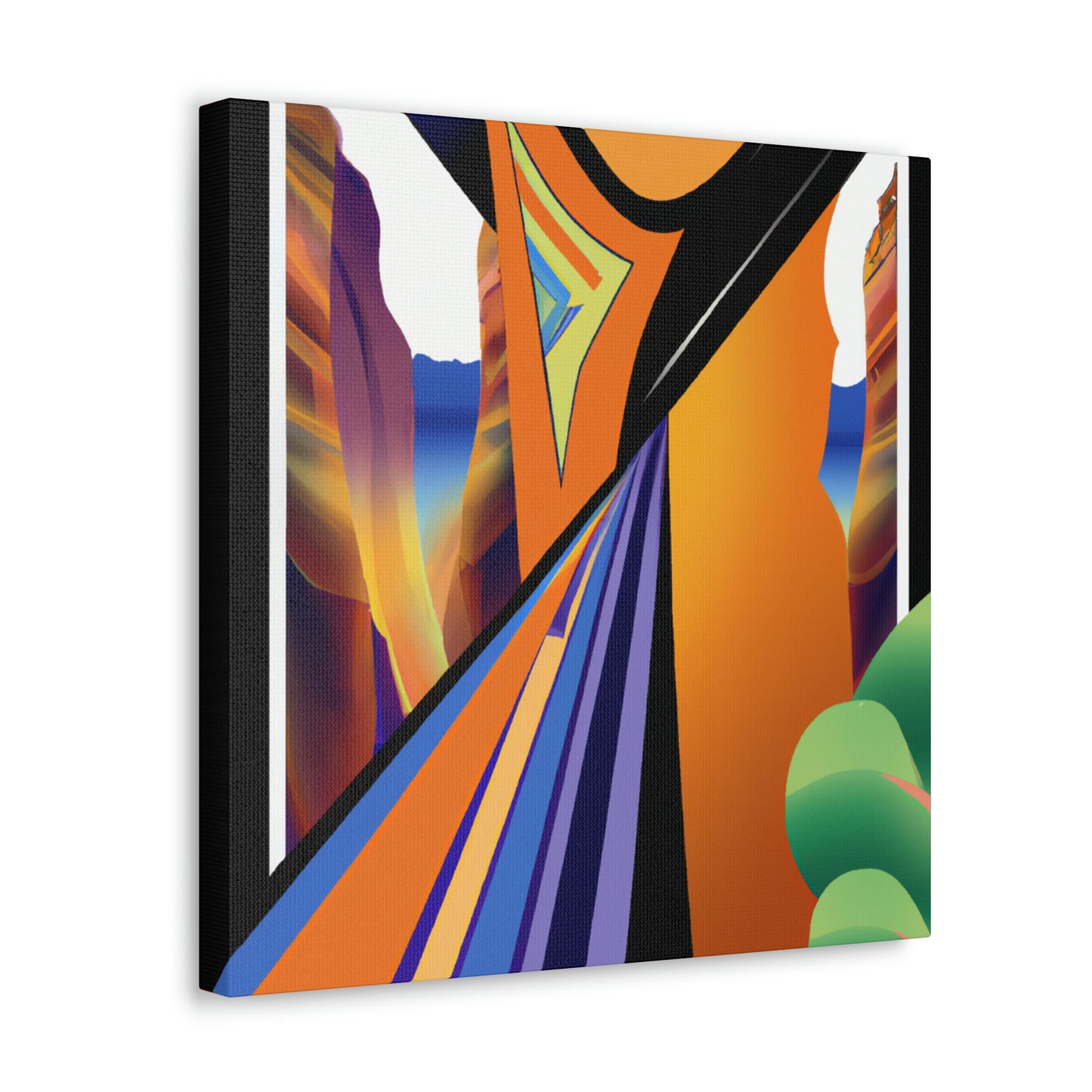 "Deco Grandeur of Canyons" - Canvas