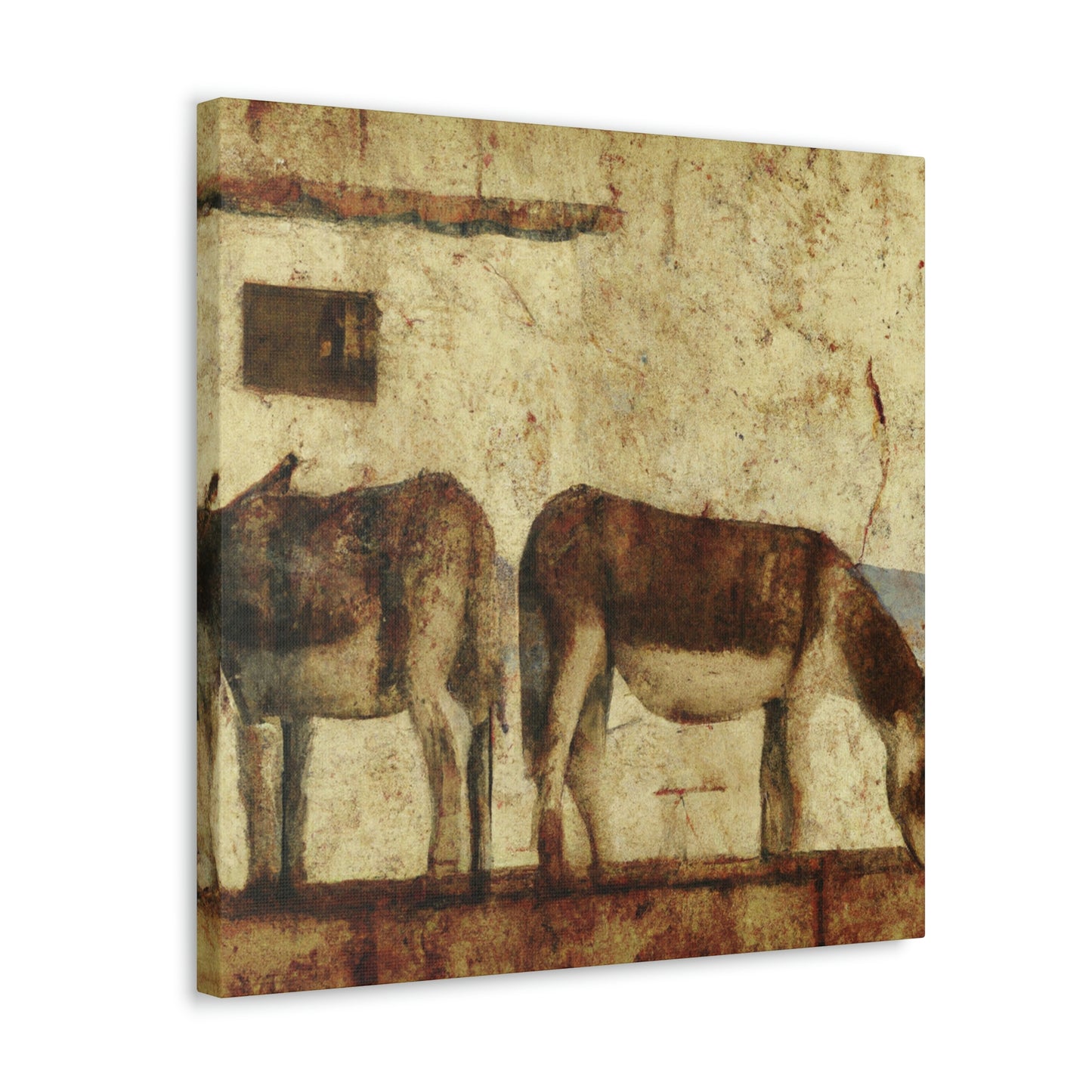 "Donkey in Deco Style" - Canvas