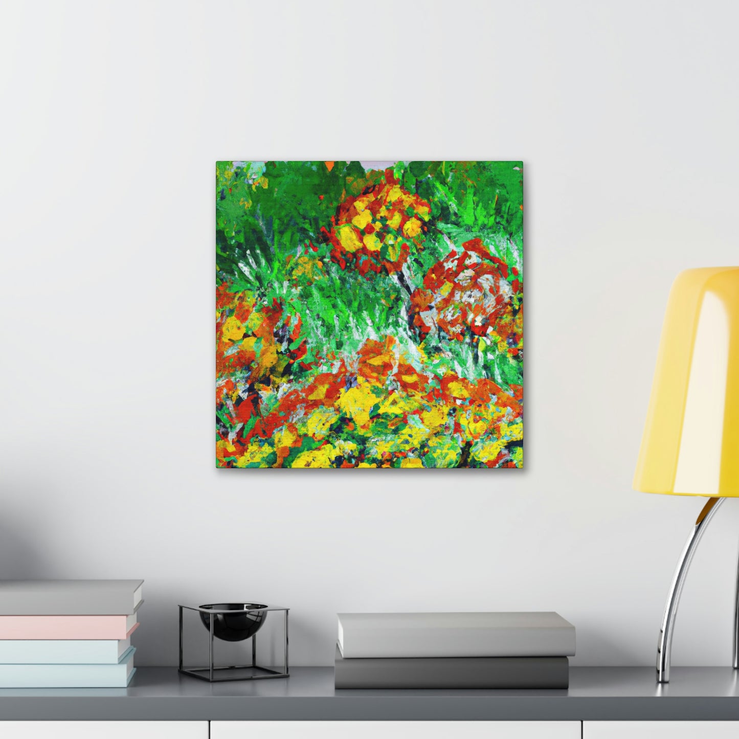 Marigold Fields Ablaze - Canvas