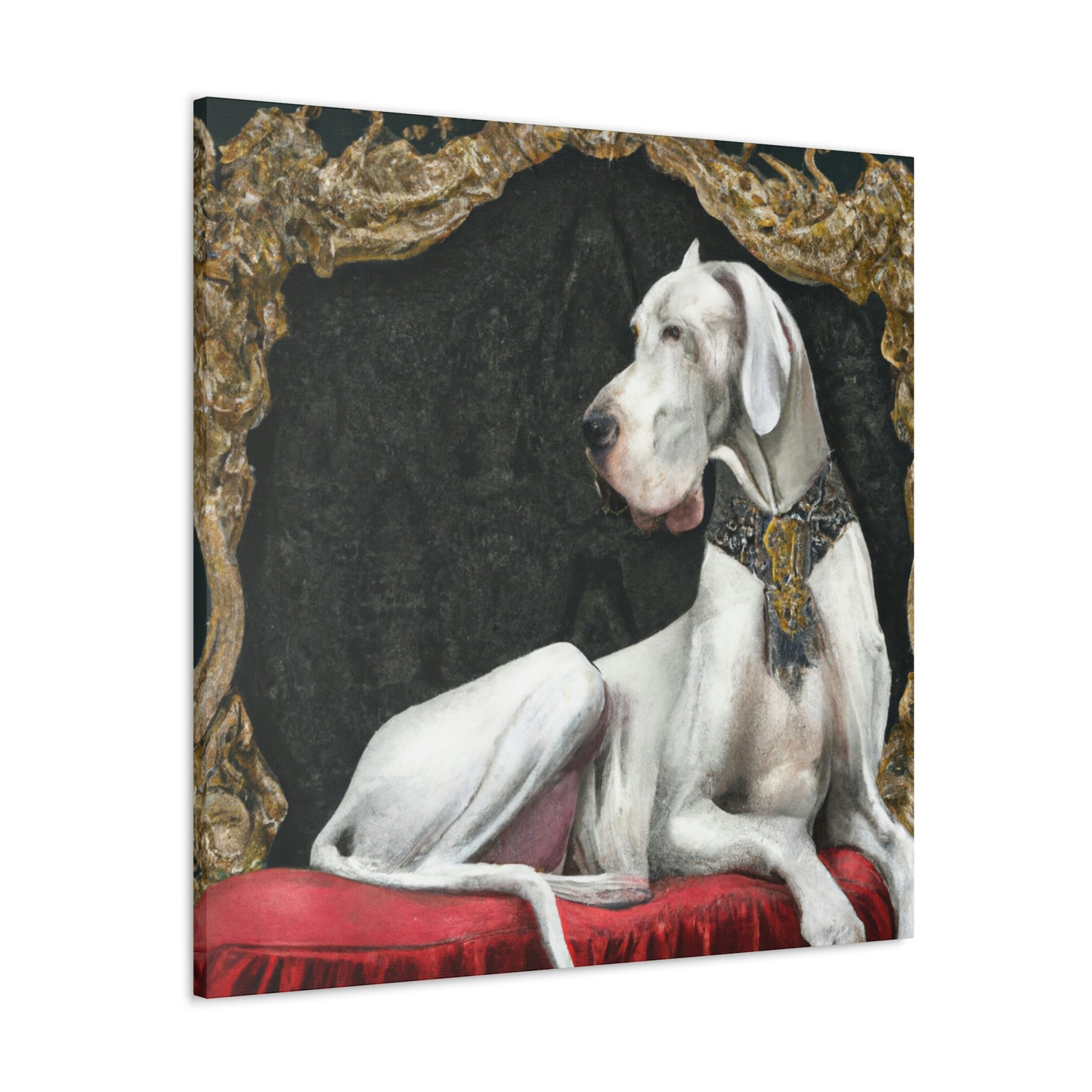 Great Dane in Rococo - Canvas