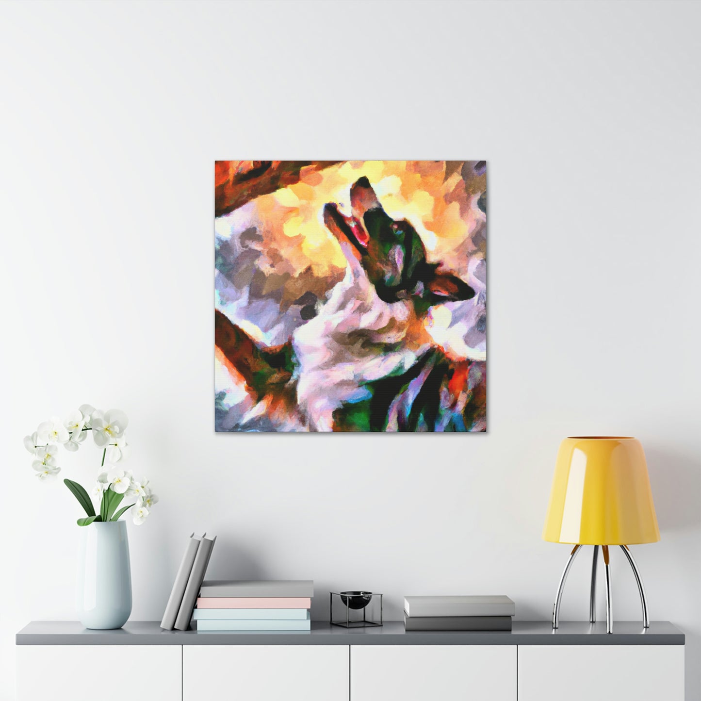 Border Collie Elegance - Canvas