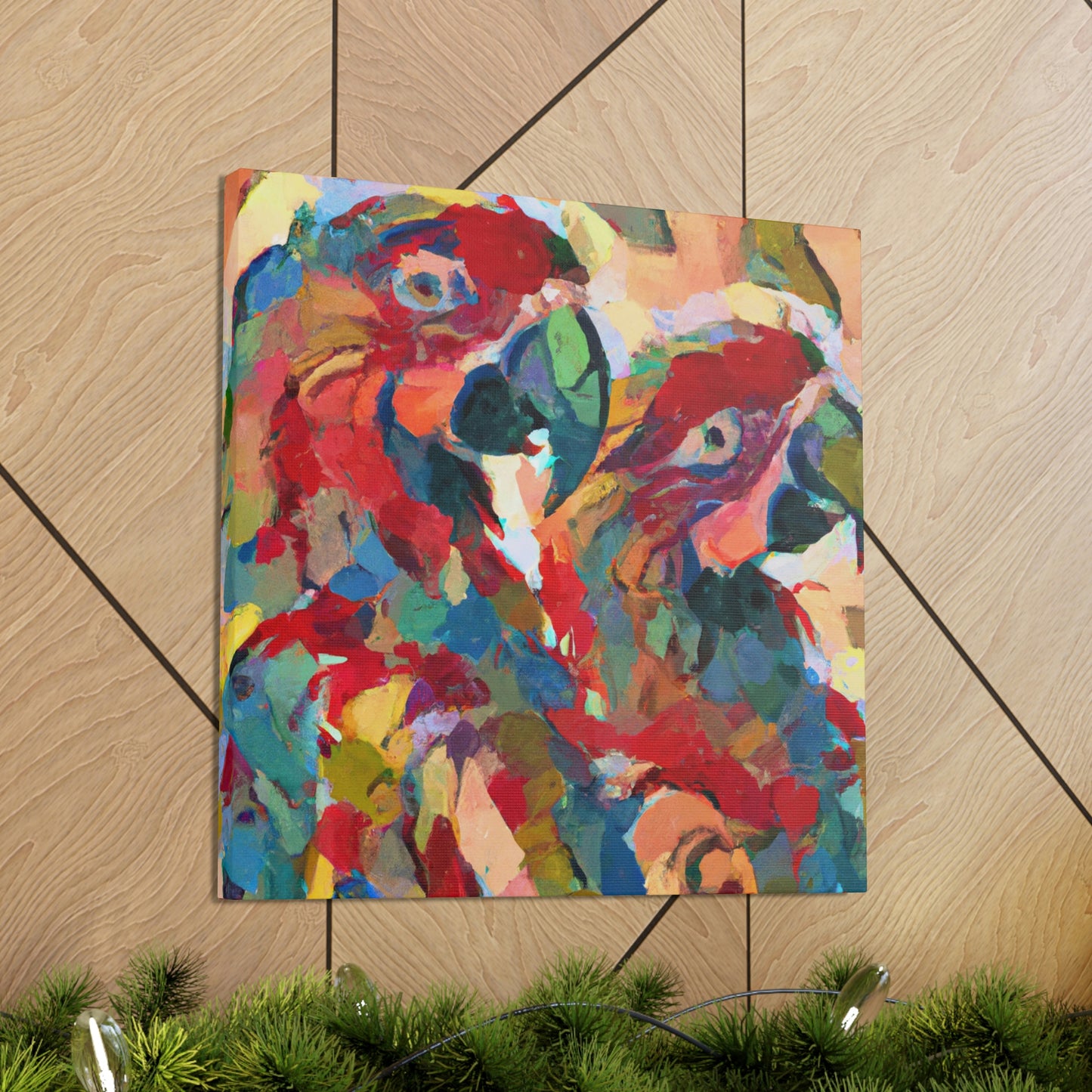 "Pionus Celestial Canvas" - Canvas