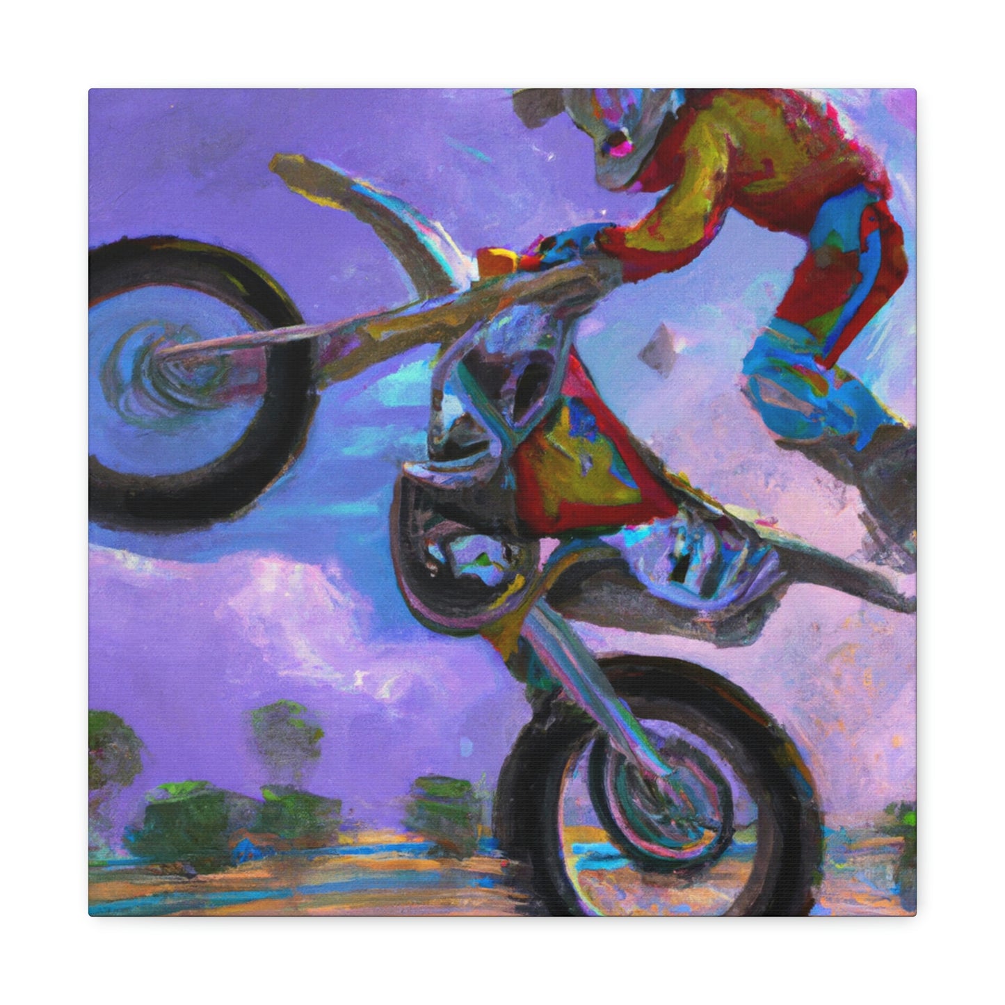 Motocross Mystic Madness - Canvas