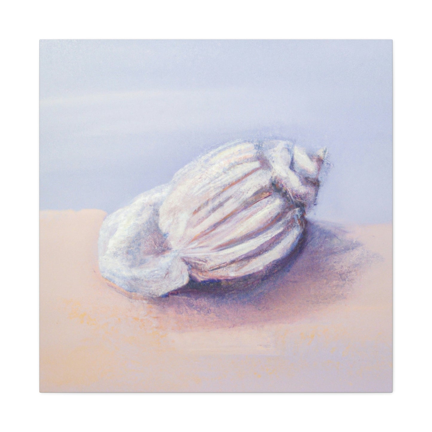 "Seashell in Moonlight" - Canvas