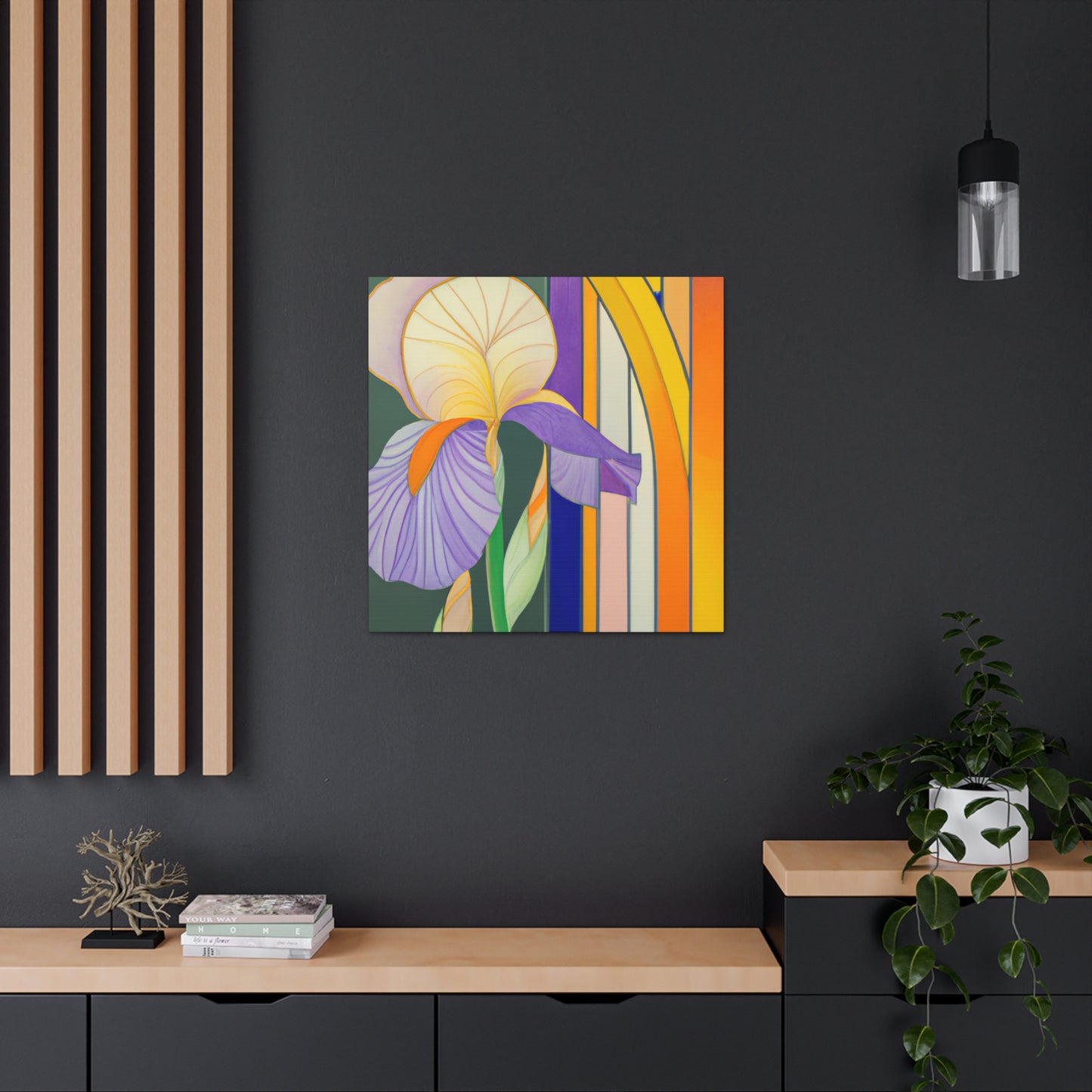 "Indomitable Iris Radiance" - Canvas