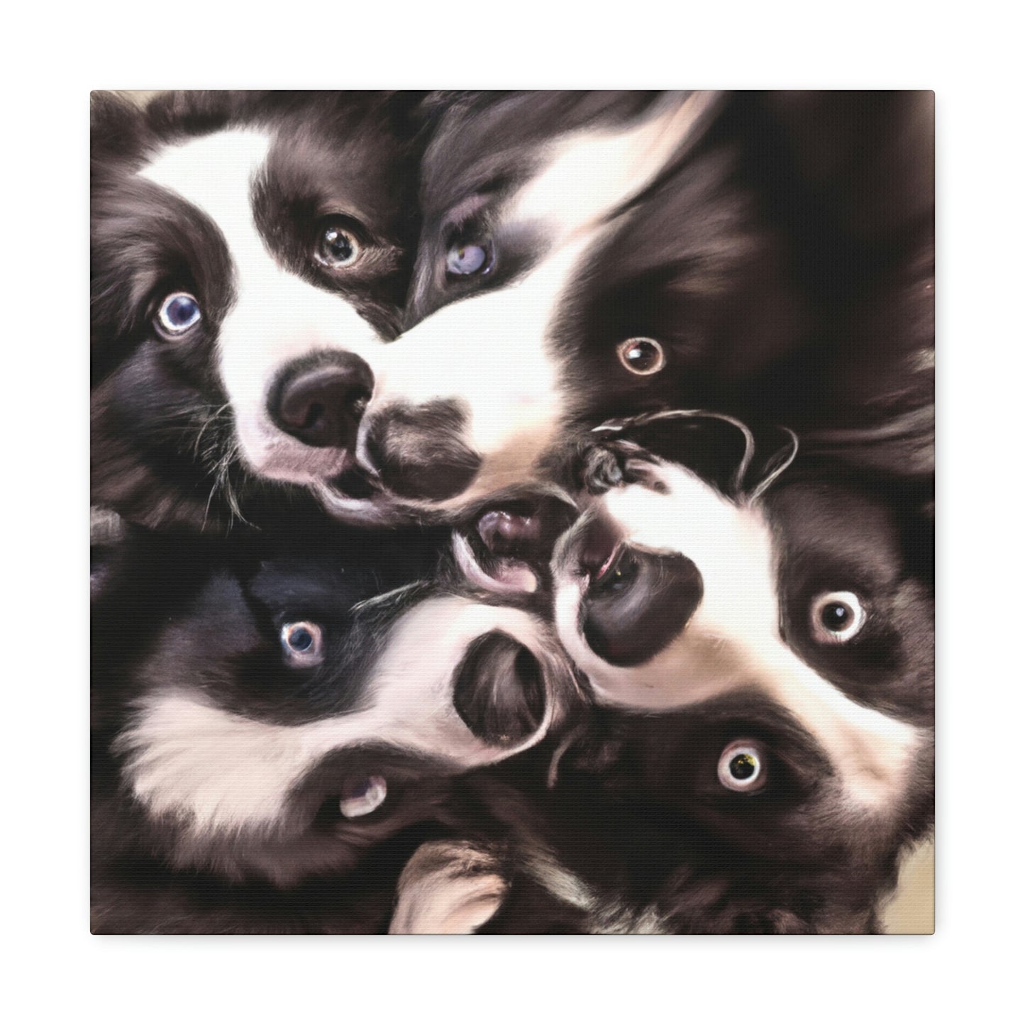 "Border Collie Dreamscape" - Canvas