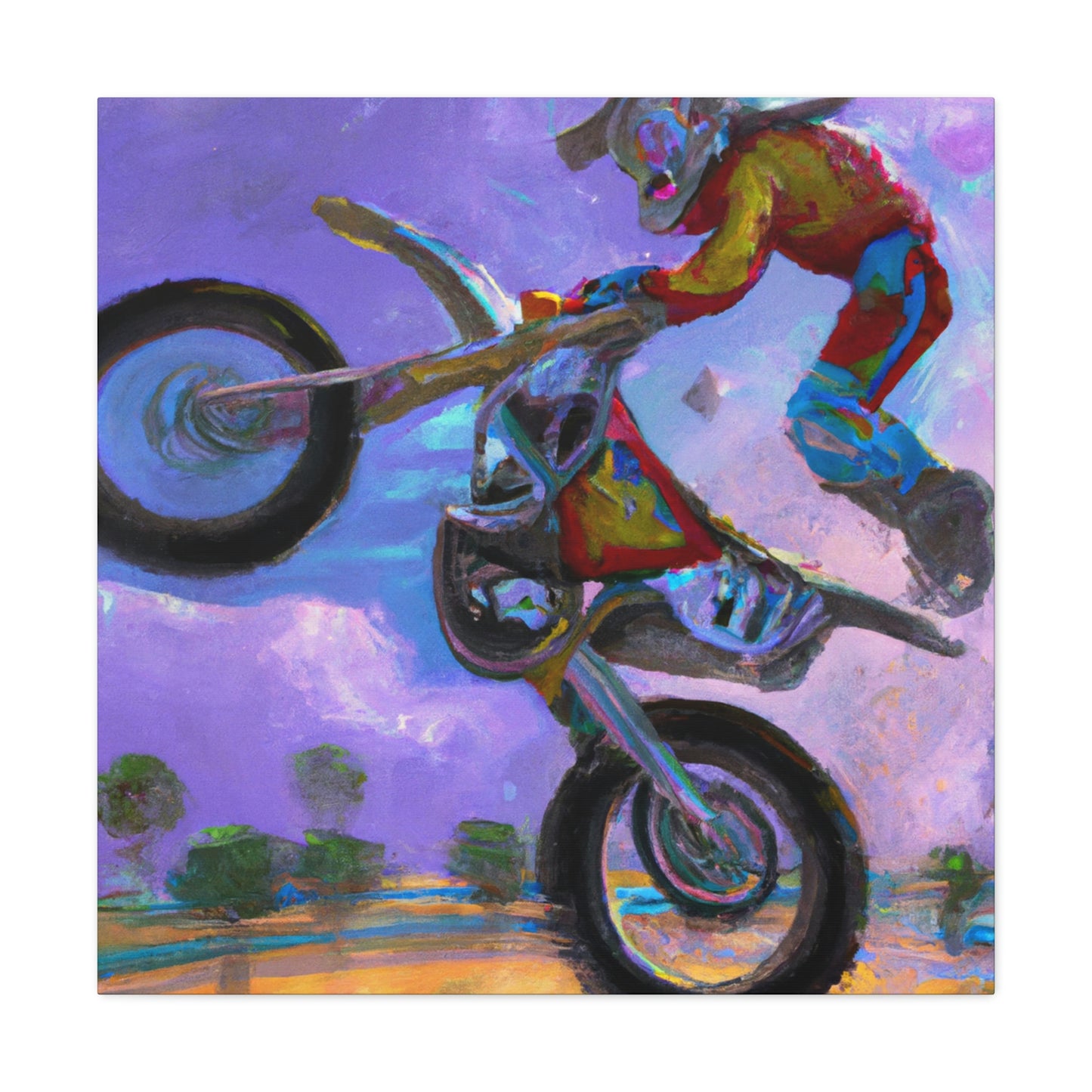 Motocross Mystic Madness - Canvas