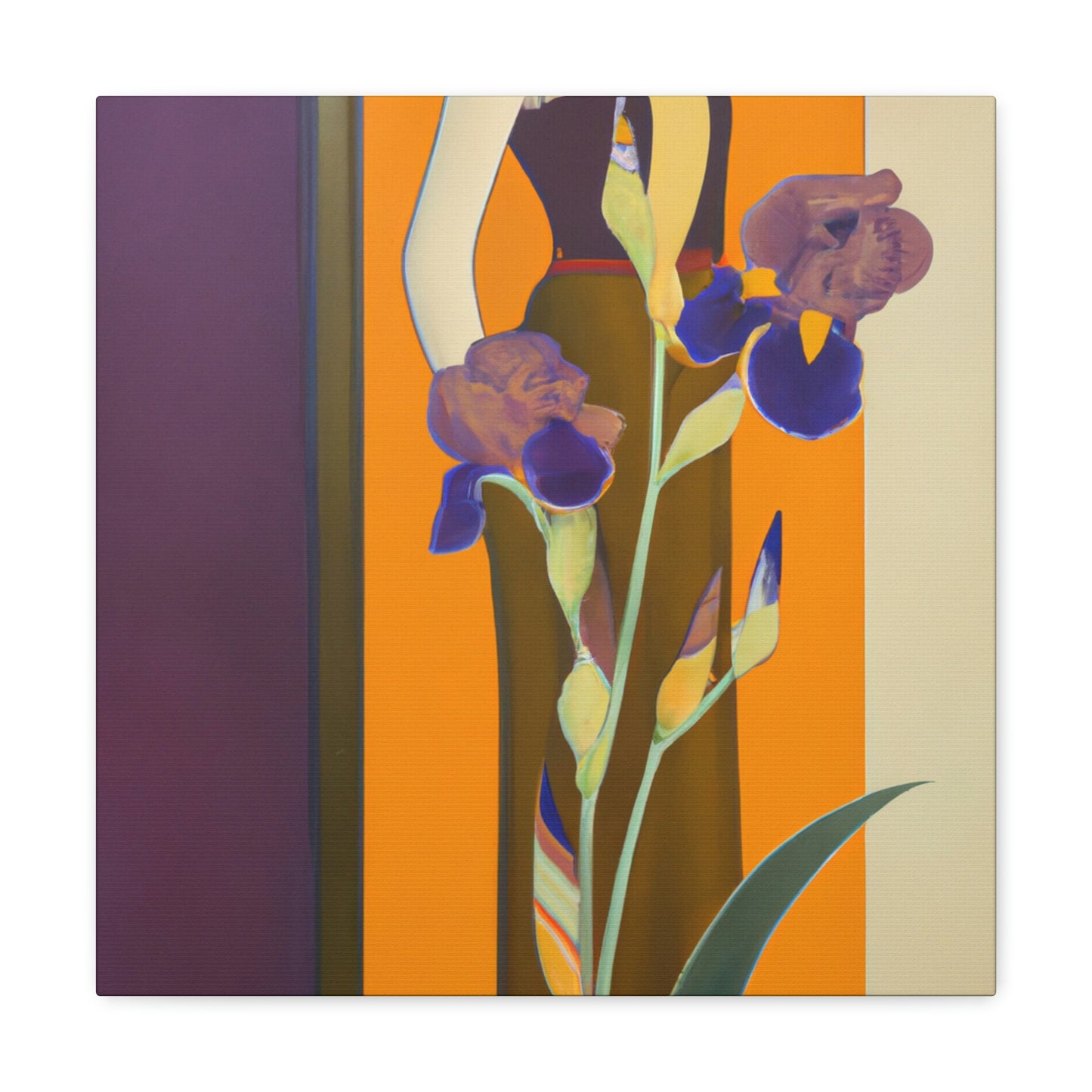 Iris in Splendor Glows - Canvas