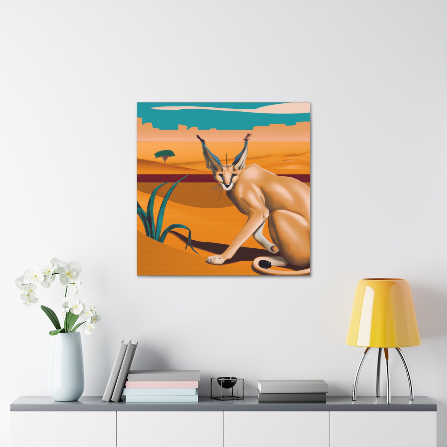 "Caracal's Classic Shine" - Canvas