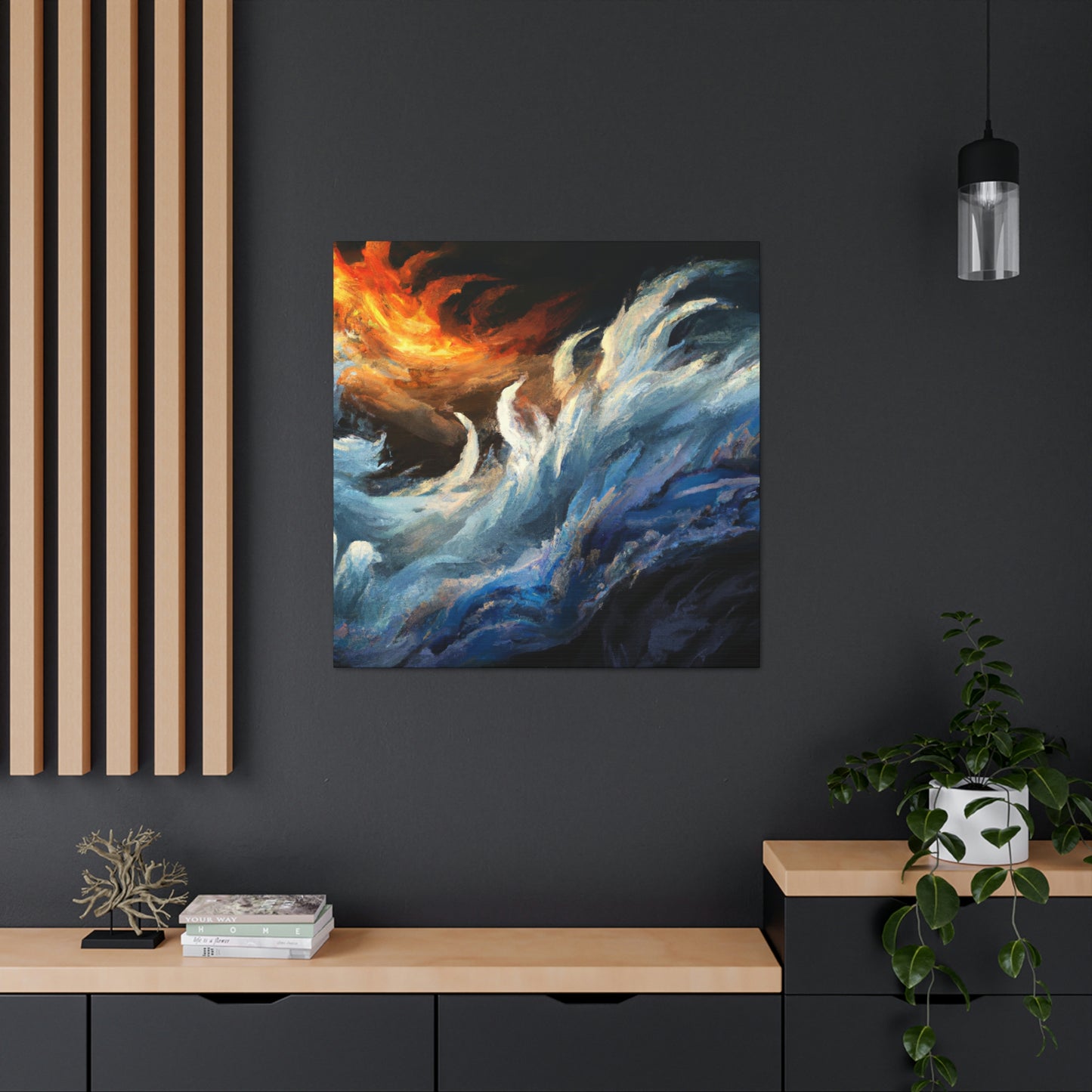 Oceans of Brilliant Hues - Canvas