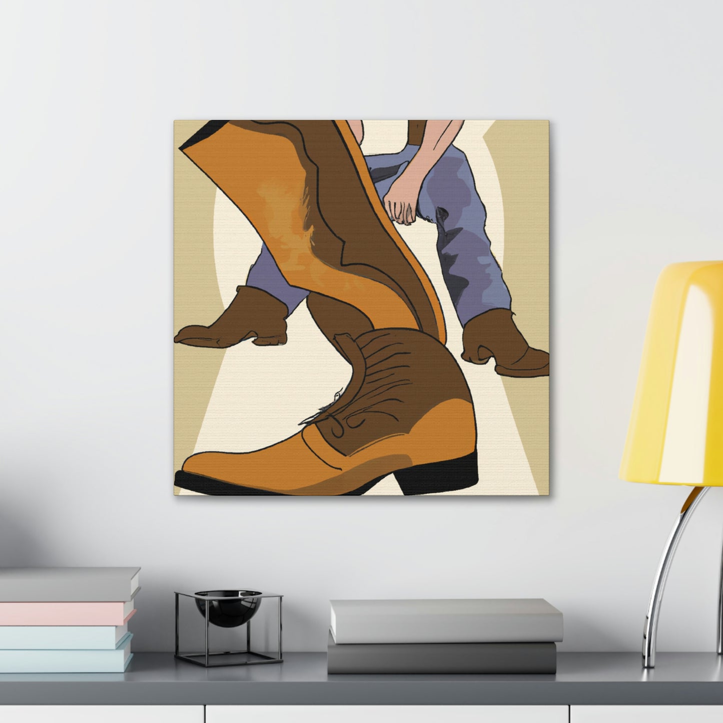 "Boots in Neoclassicism" - Canvas