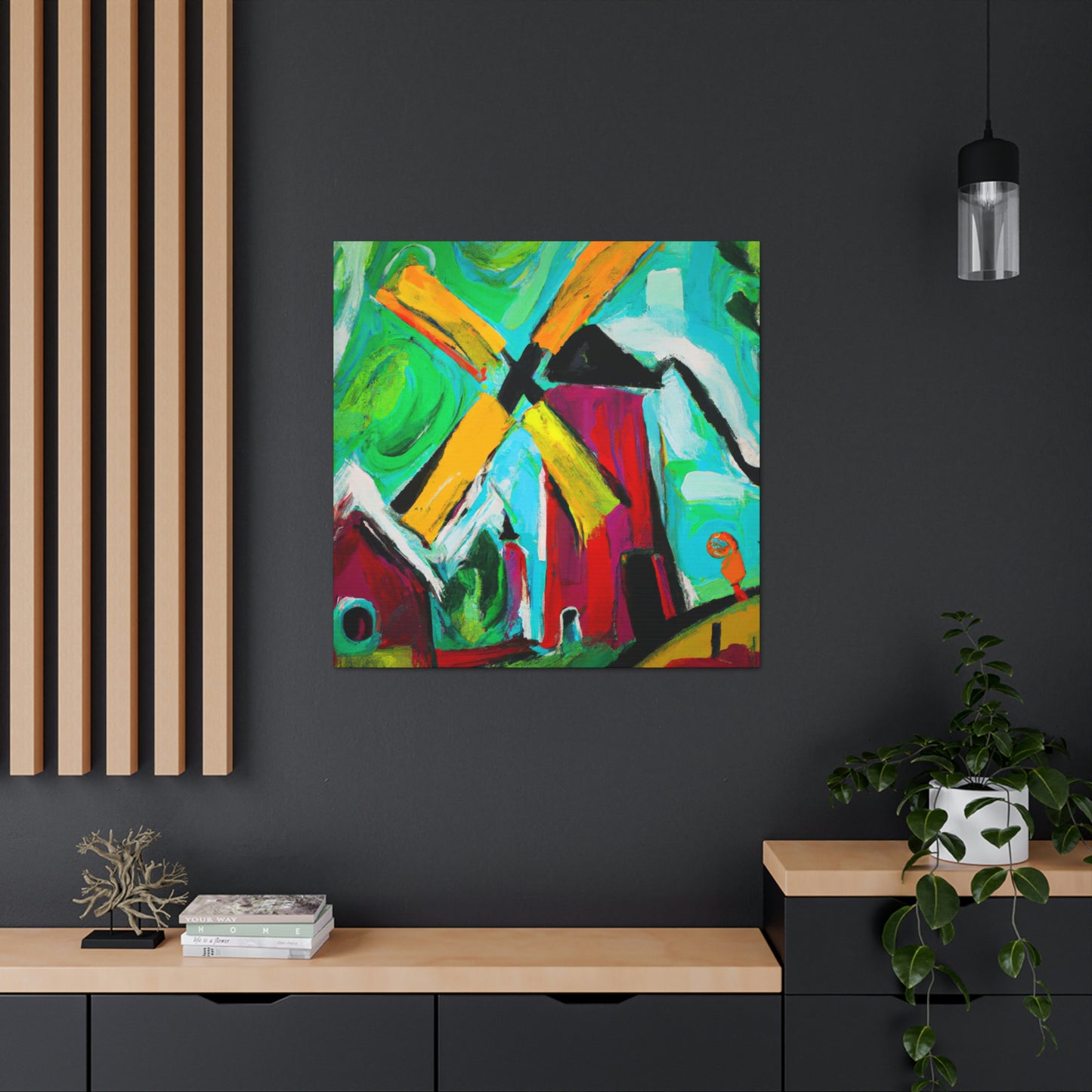 Windmill in Turbulence - Canvas