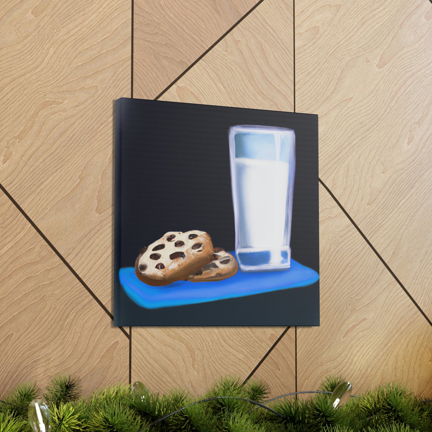 "Comforting Milk & Cookies" - Canvas