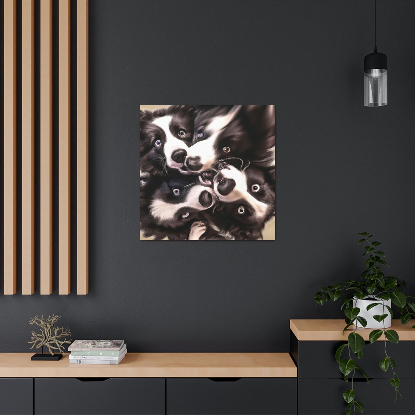 "Border Collie Dreamscape" - Canvas