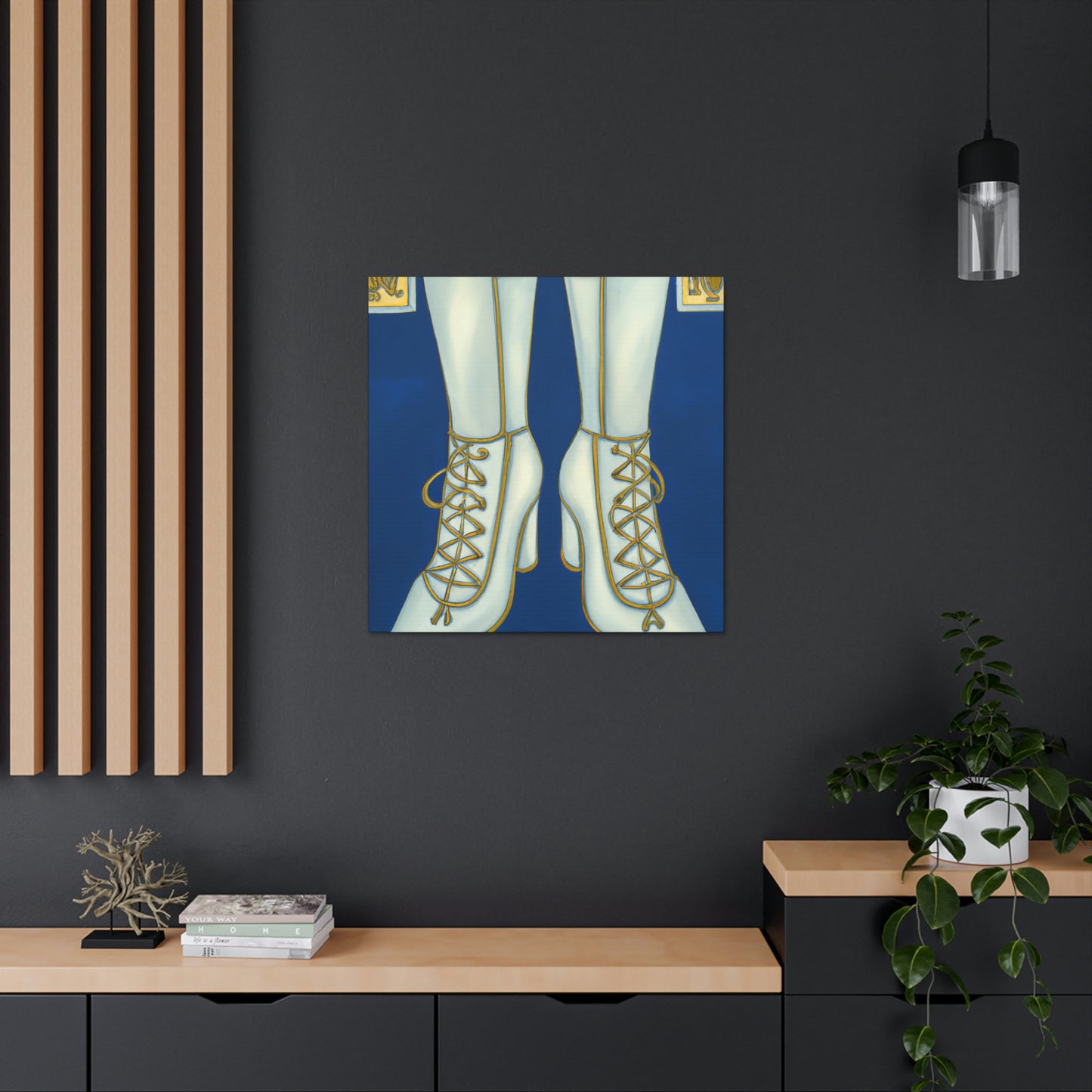 "Boots of Glittering Jazz" - Canvas