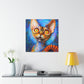 "Devon Rex Regal Portrait" - Canvas