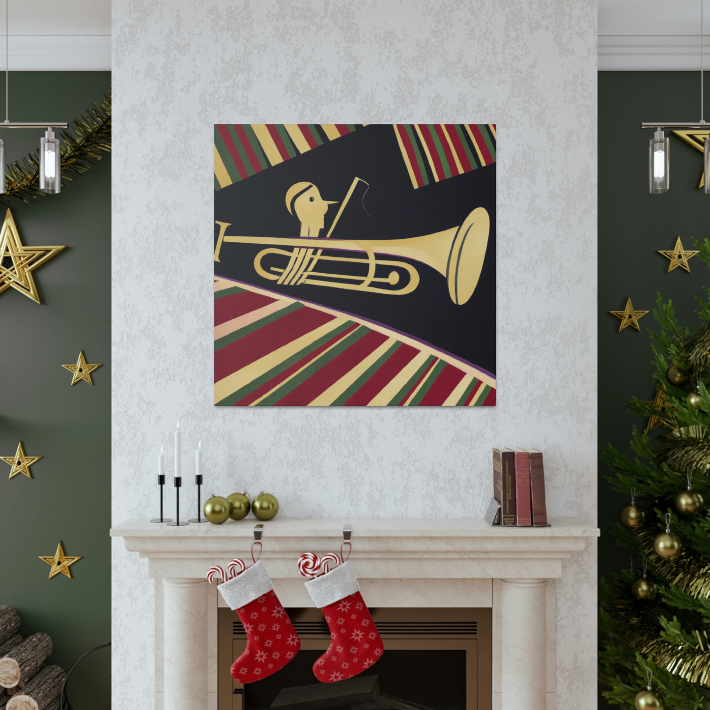 Resounding Jazz Trumpets - Canvas