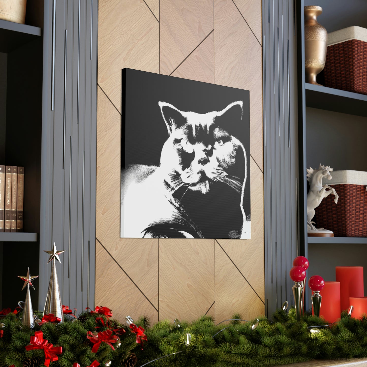 "Pop Britannia Cat Portrait" - Canvas