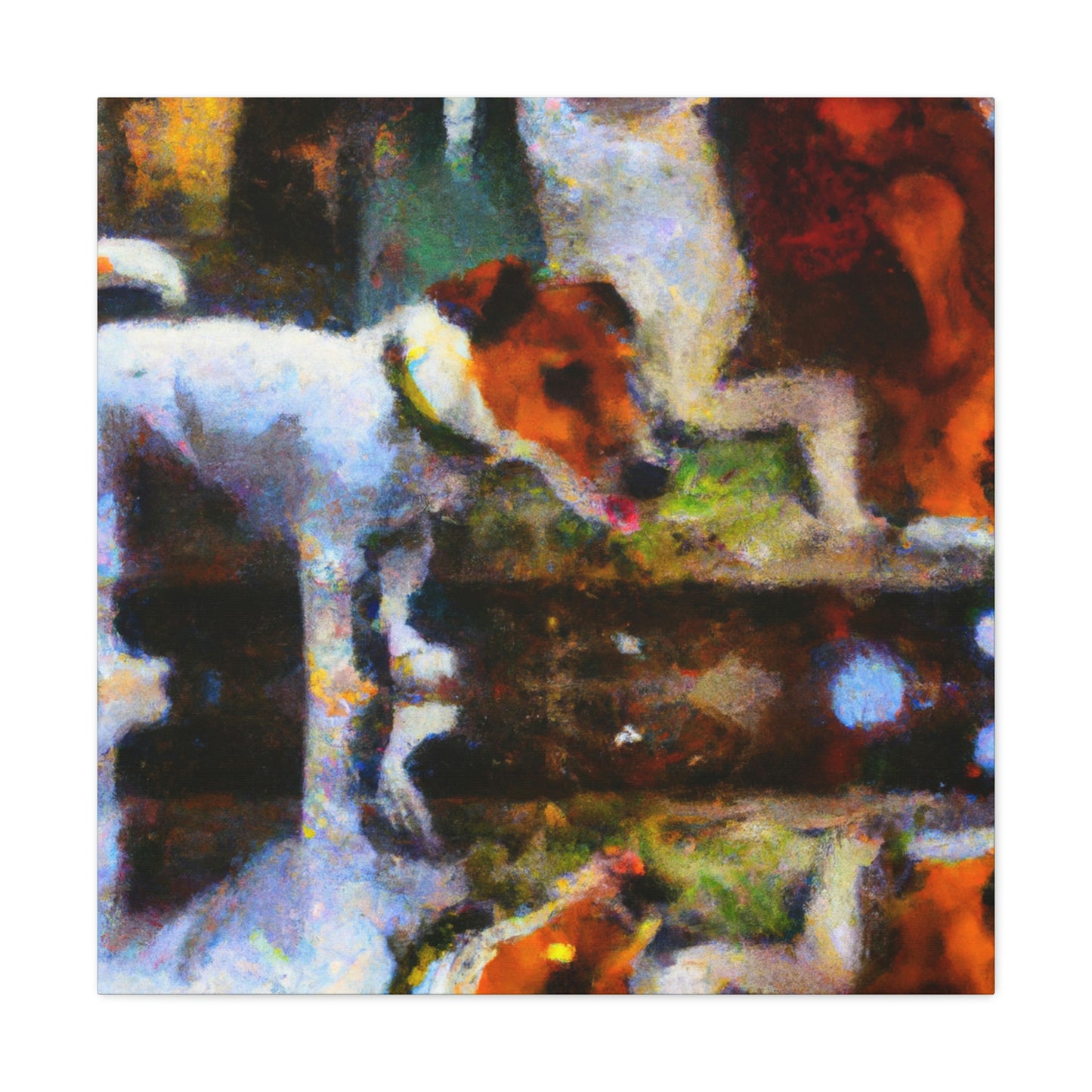 "Jack Russell's Joyful Joyride" - Canvas