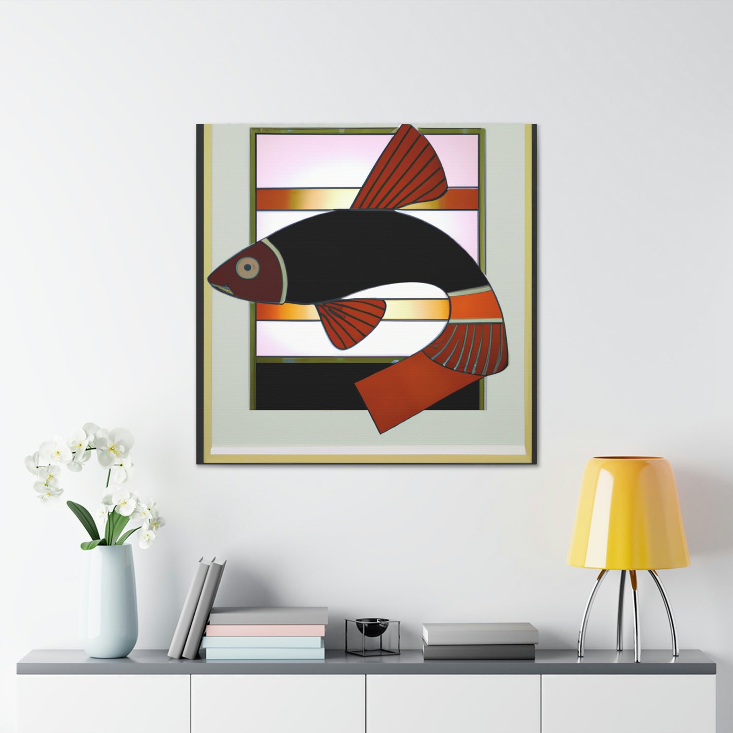 Dazzling Deco Killifish - Canvas