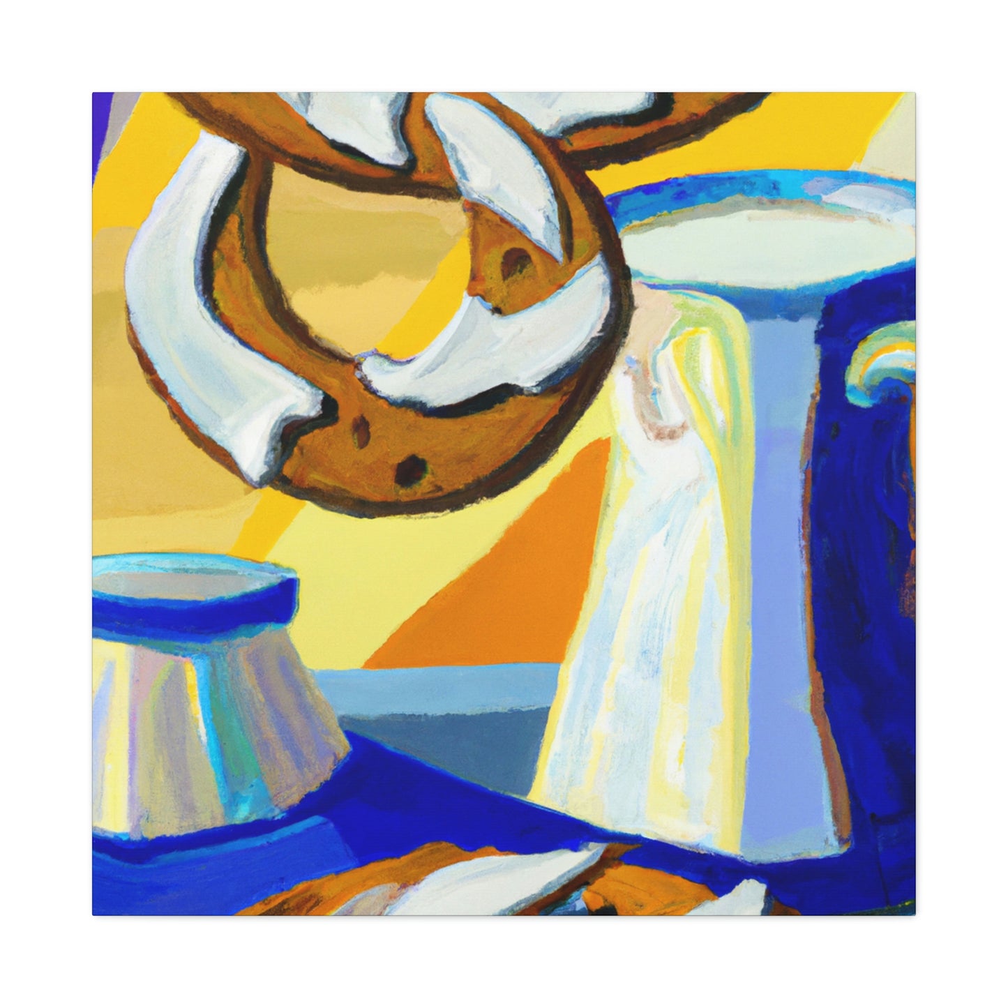 "Milk and Cookies Deco" - Canvas