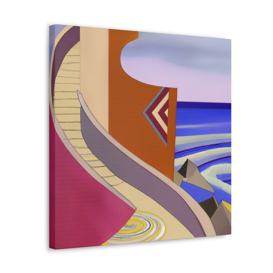 "Glistening Seawall Dream" - Canvas