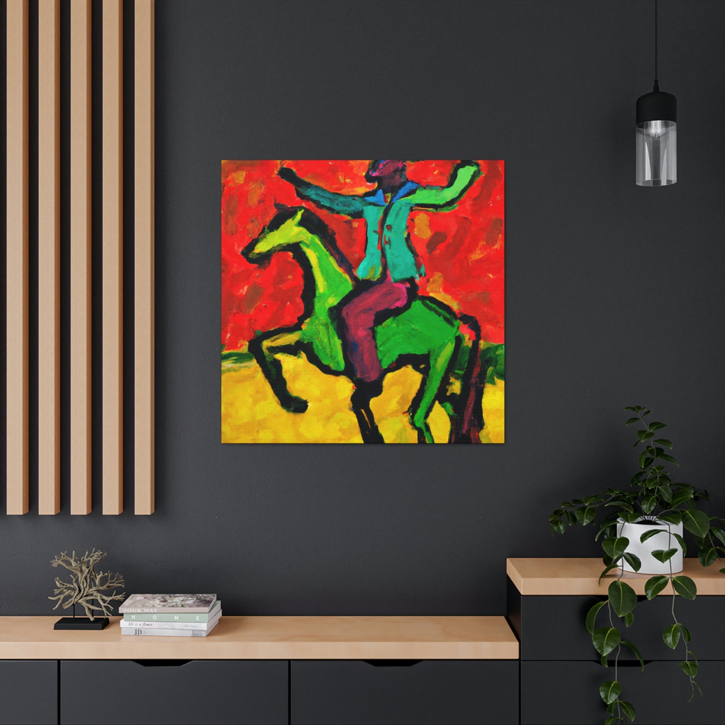 Cavalryman: Bold Fountain - Canvas