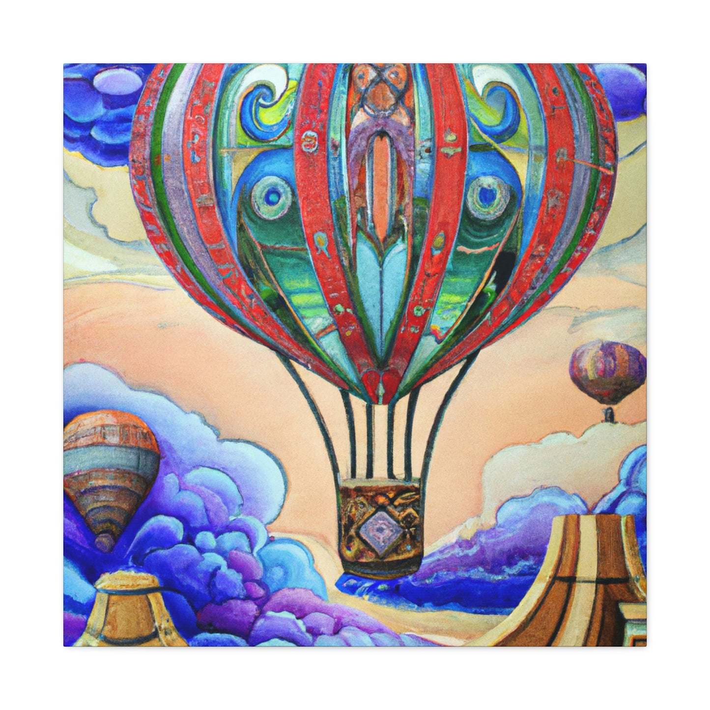 "Aerial Escapade Ballooning" - Canvas