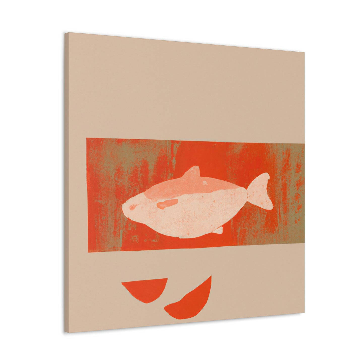 "Salmon in Simplicity" - Canvas