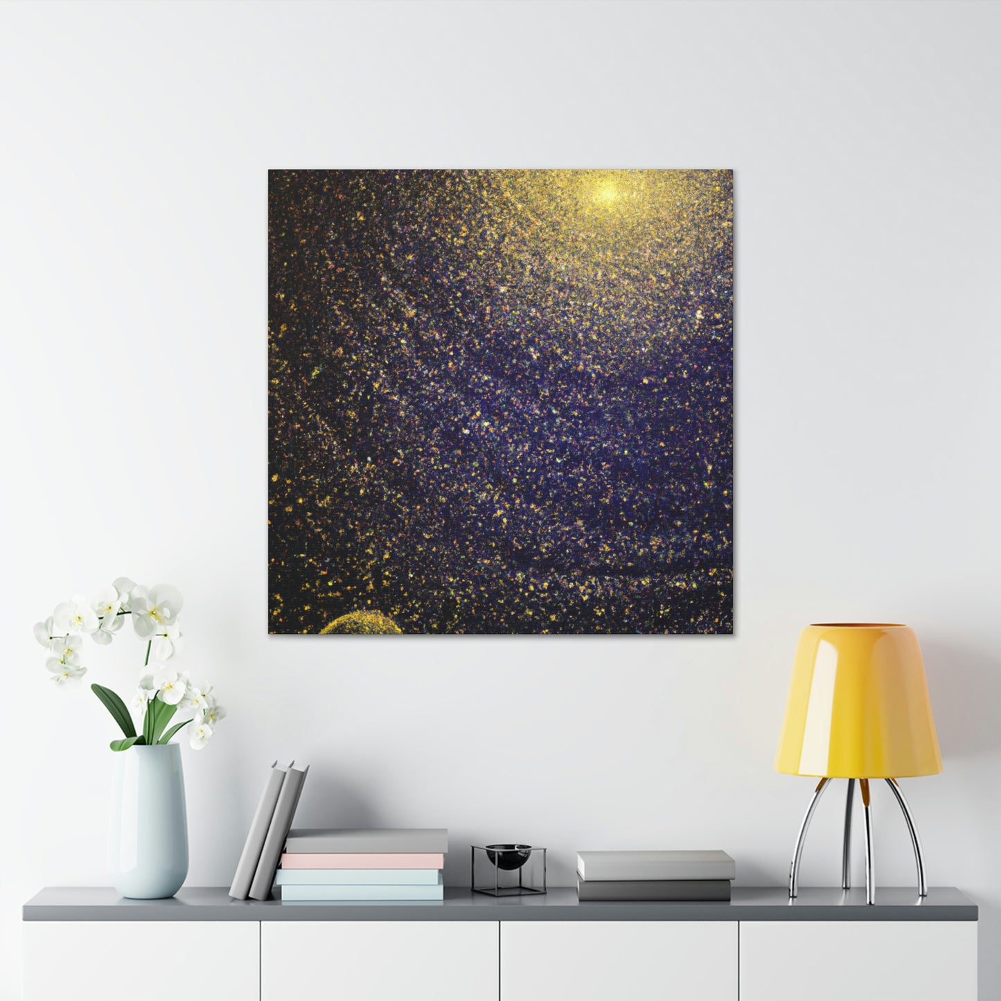 Galaxy in Pointillism - Canvas