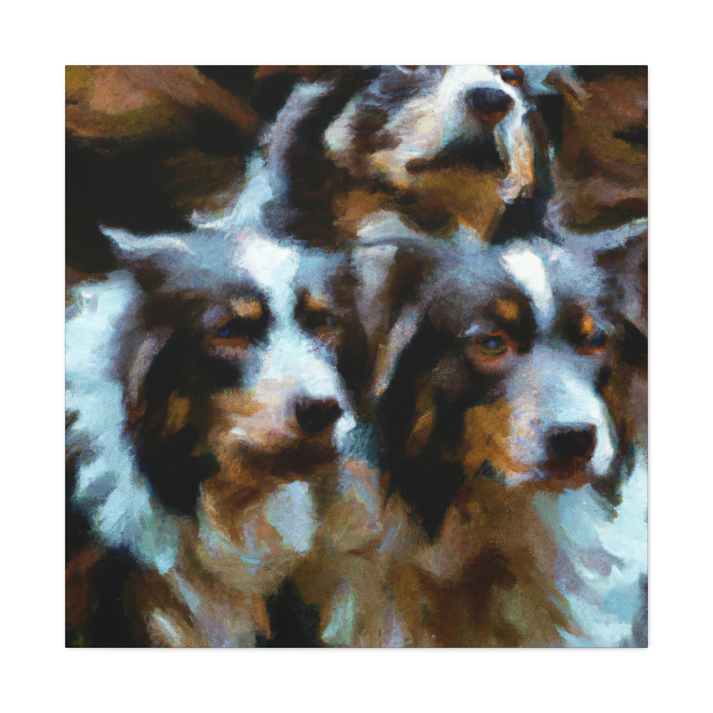 Australian Shepherd Solitude - Canvas