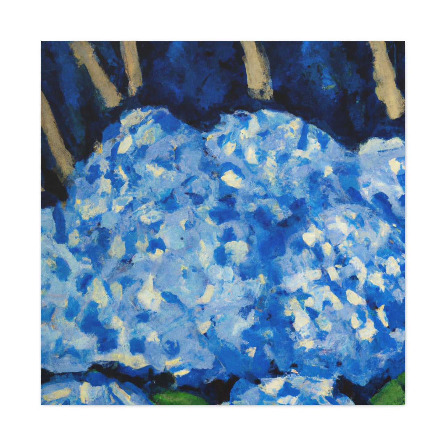 "Hydrangea Splendor Ablaze" - Canvas