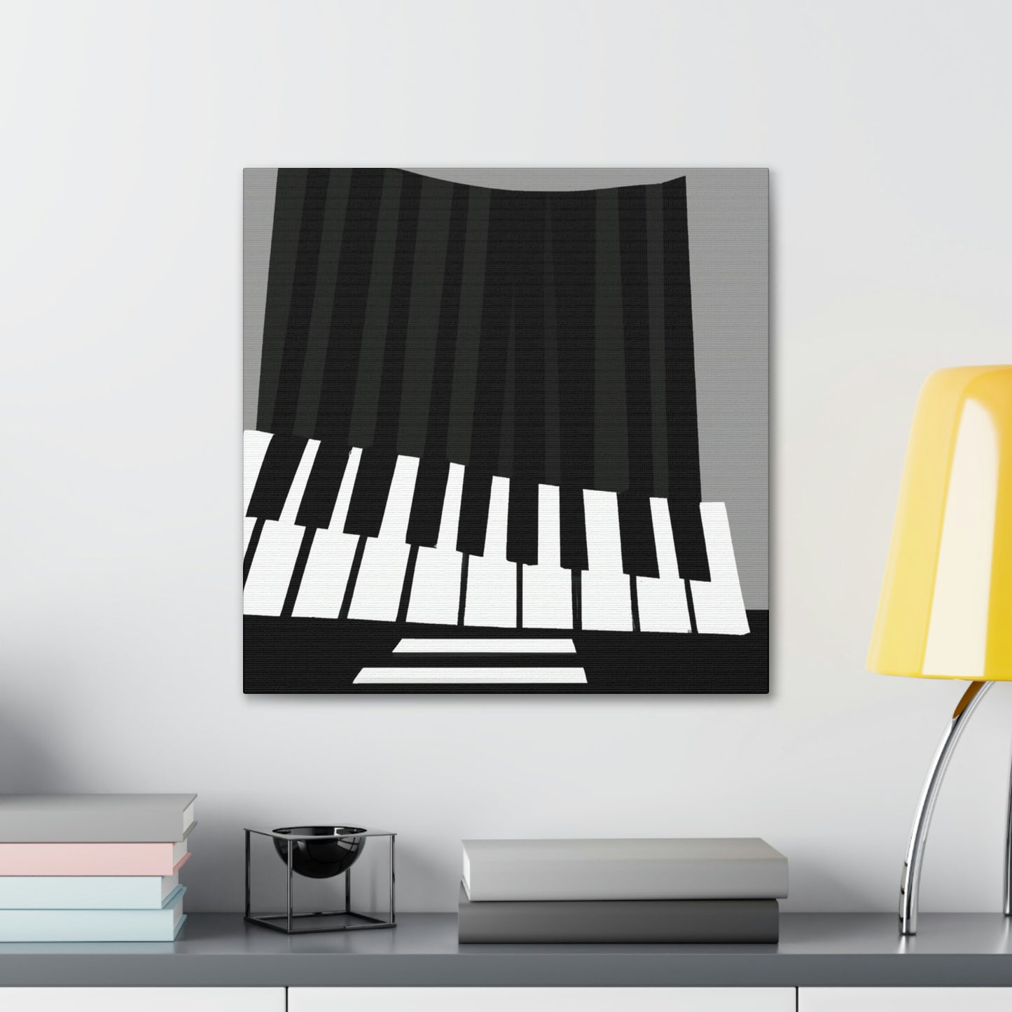 "Piano Reflection Silence" - Canvas