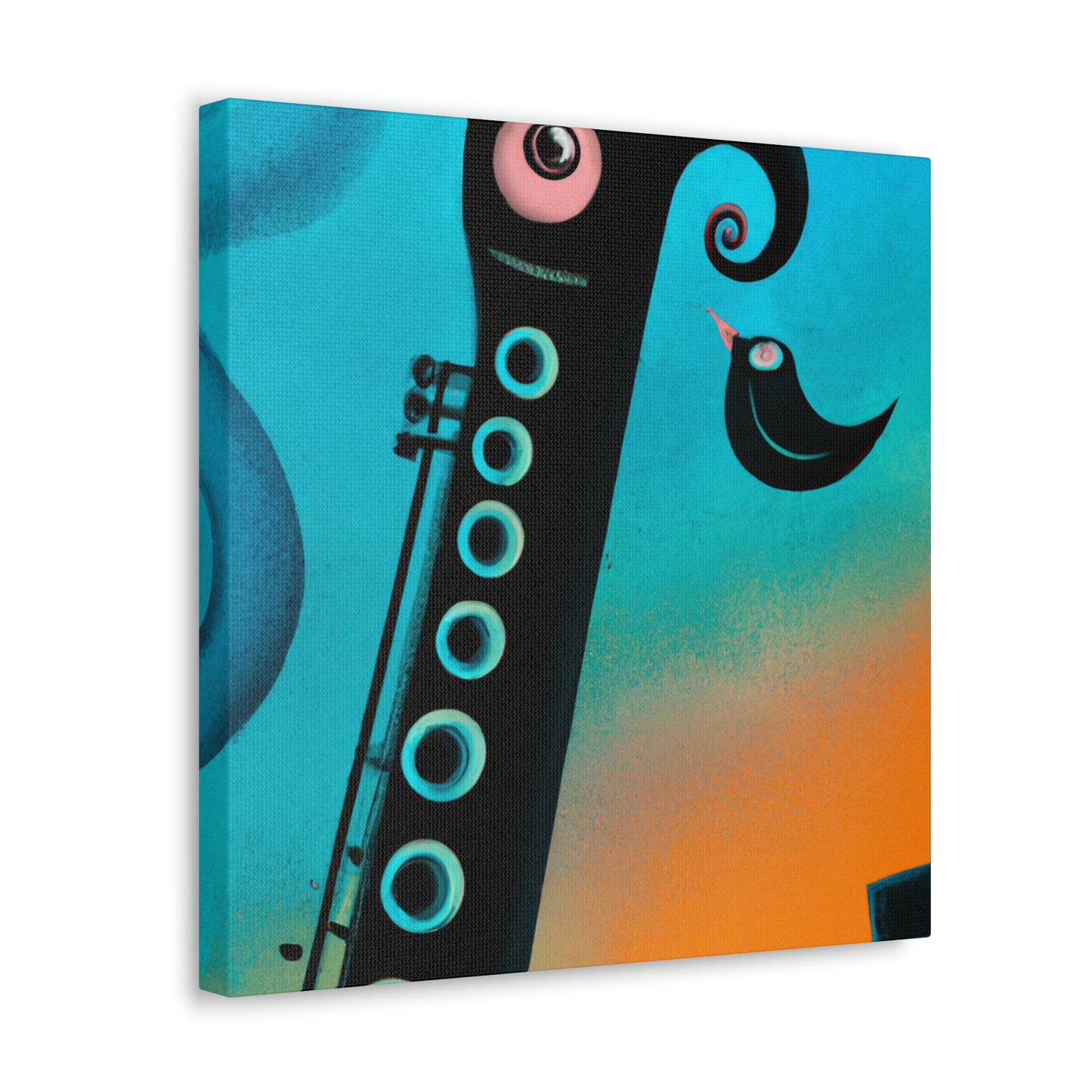 "Clarinet's Reflection Dance" - Canvas