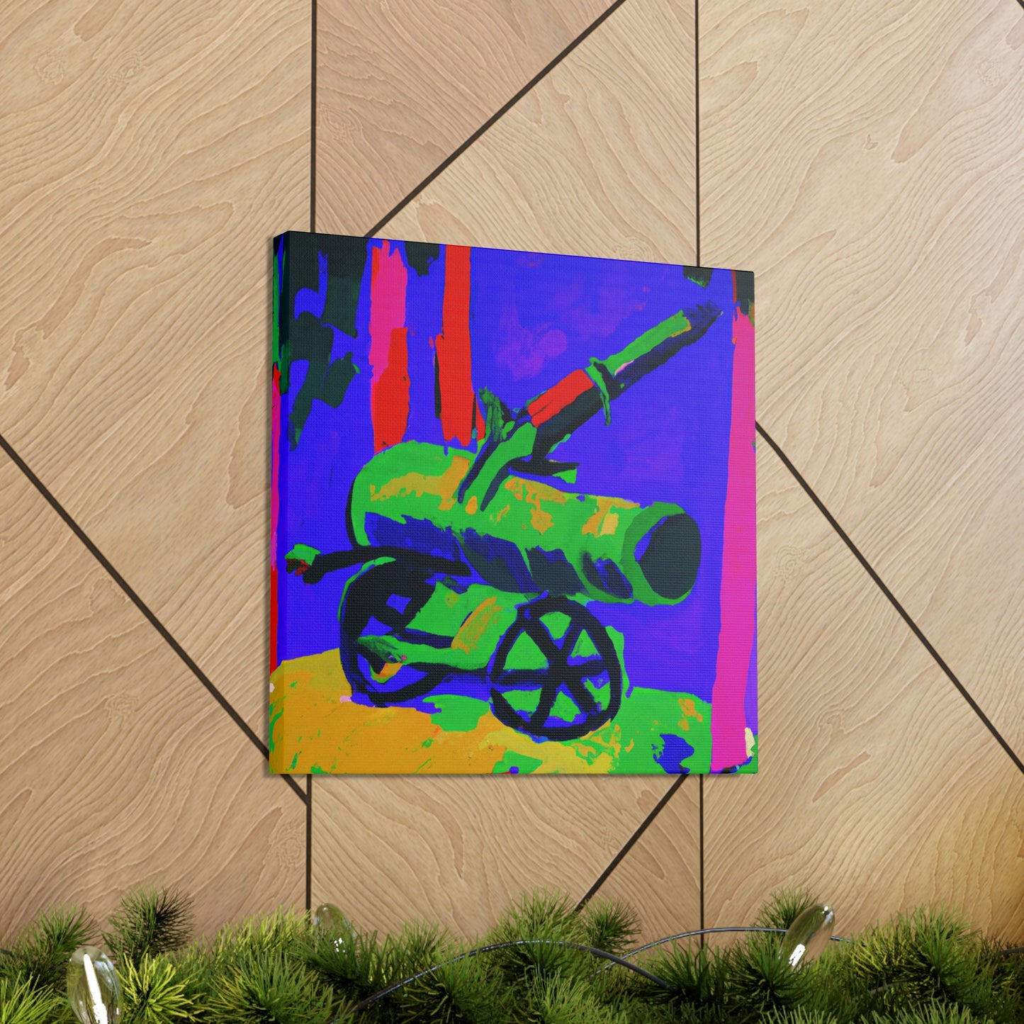 Guns on Fauve Canvas - Canvas