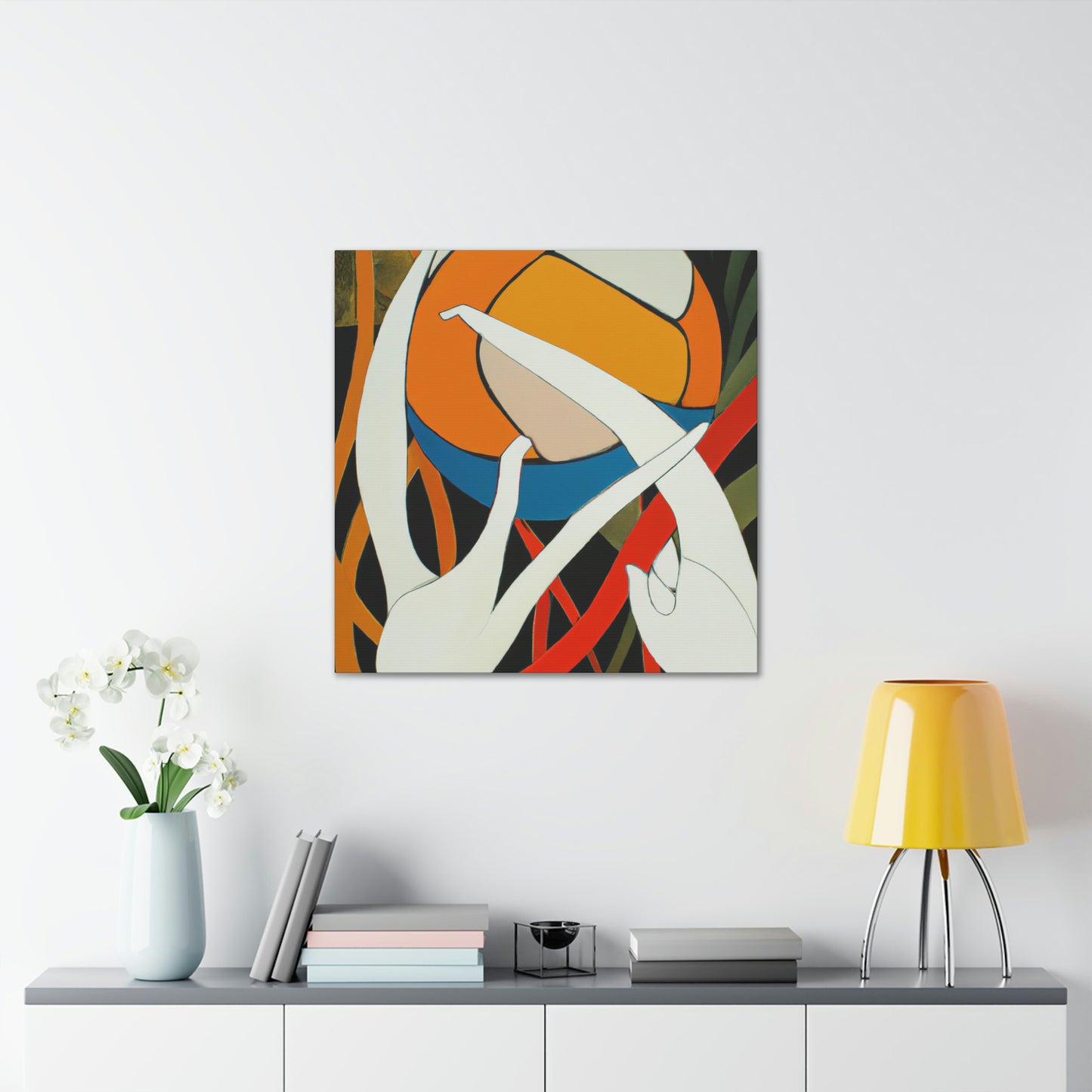 Volleyball in Motion - Canvas