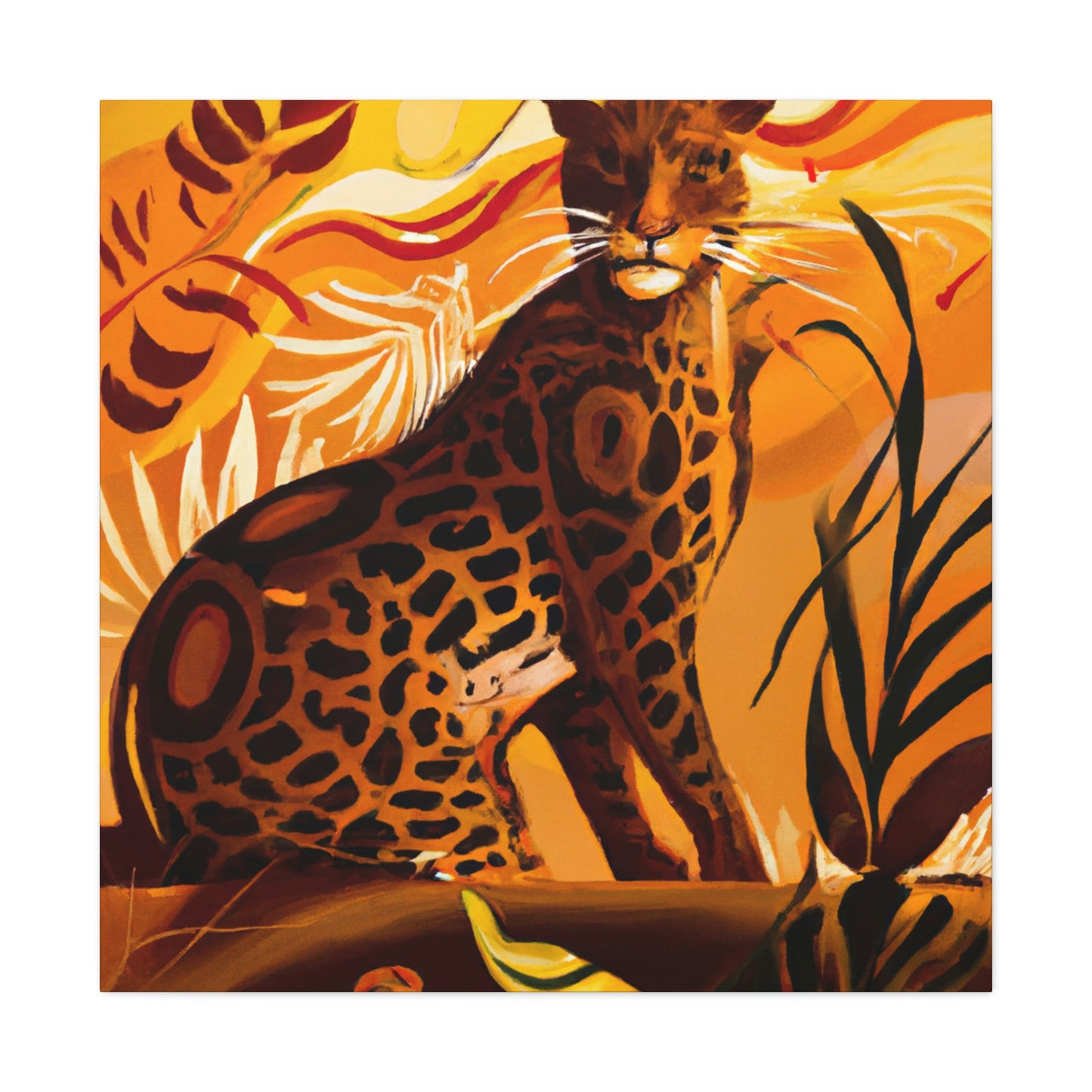 "Leopard in the Jazz Age" - Canvas