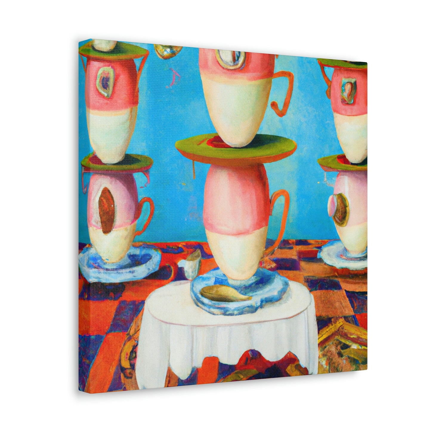 "Tea Cups in Dreamland" - Canvas