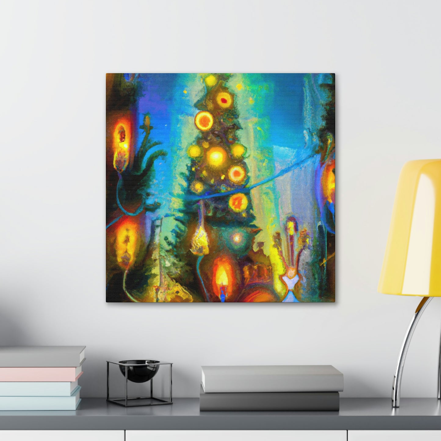 "Christmas Lights Illuminate". - Canvas